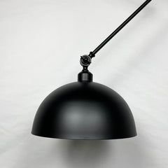 Aeyee Long Swing Arm Pendant Lighting, Modern Dome Hanging Light, 1 Light Adjustable Ceiling Pendant Light Fixture
