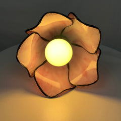 Aeyee Tiffany Wall Sconce, Flower Shaped Wall Light, Stained Glass Wall Lamp for Entrance, Bedroom, Hallway
