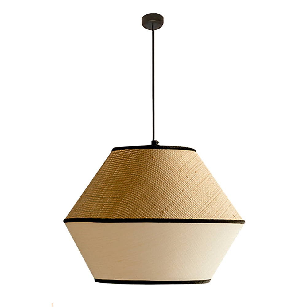 Aeyee Diamond Shape Pendant Light Fixture, Fabric Hanging Light, 1 Light Bohemia Ceiling Pendant Lamp for Kitchen Island Dining Room