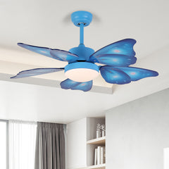 Aeyee Butterfly Wings Shape Ceiling Fan with Lights and Remote Control, 42" LED Ceiling Fan, Reversible Fan Light for Kids' Room Nursery