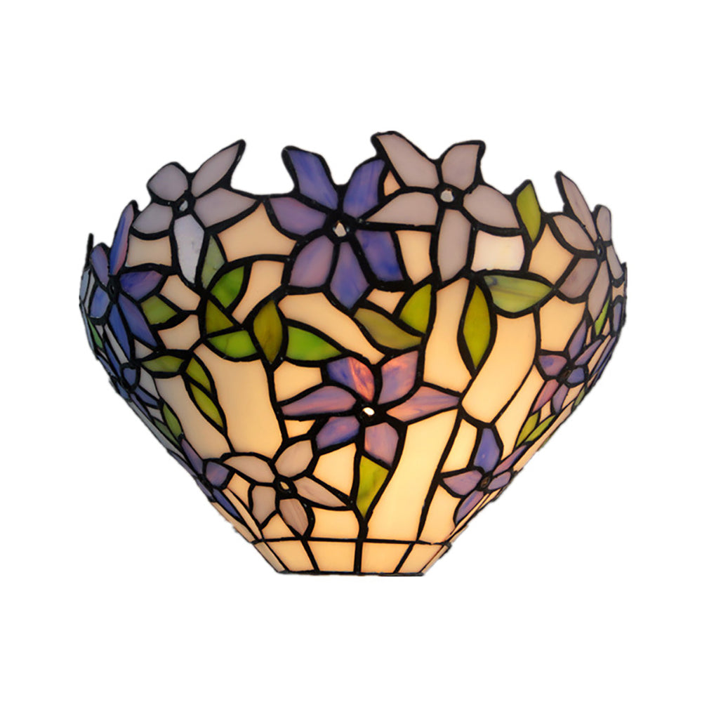 Aeyee Tiffany Wall Sconce, Classy Stained Glass Wall Light, Decorative 12 Inches Wall Light Fixtures for Hallway Stairway Bedroom