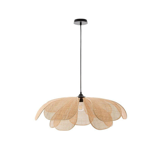 Rattan Pendant Light Fixture, Boho Style Woven Pendant Lamp, Vintage Hanging Light