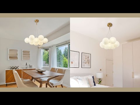 Bubble Chandelier Lighting - Aeyee Globe Shape Pendant Light, Glass Chandelier, Elegant Hanging Lamp for Dining Room, Kids Room