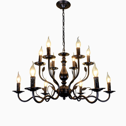 Classic Chandelier - Aeyee Candle Pendant Light Fixture, Industrial Hanging Lighting for Dining Room Foyer