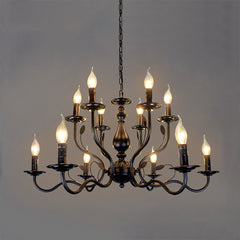 Classic Chandelier - Aeyee Candle Pendant Light Fixture, Industrial Hanging Lighting for Dining Room Foyer