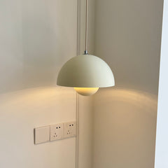 Aeyee Modern Dome Shape Pendant Light 1 Light Simple Metal Hanging Lamp, Adjustable Kitchen Island Pendant Light Fixtures