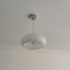 Aeyee Glass Pendant Light Fixture, Cute Hanging Light, Round Pendant Lighting for Kitchen Bedroom Hallway
