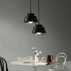 Aeyee Modern Pendant Light Fixture, Glass Hanging Light, Clean Ceiling Pendant Light for for Dining Room Kitchen Island