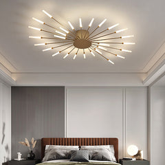 Modern Style Bright Ceiling Light - Aeyee Contemporary Flush Mount Light Fixture, 4500K LED Chandelier for Bedroom Living Room
