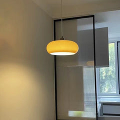 Aeyee Glass Pendant Light Fixture, Cute Hanging Light, Round Pendant Lighting for Kitchen Bedroom Hallway
