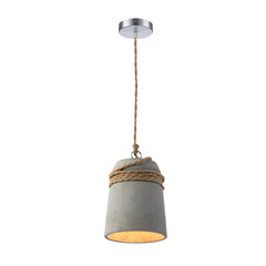 Aeyee Cement Pendant Light Fixture, Gray Kitchen Island Hanging Light, Industrial Cement Pendant Lamp for Farmhouse Dining Room