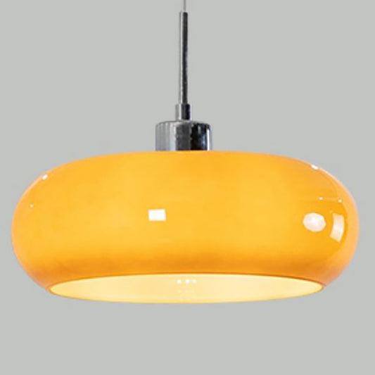 Aeyee Glass Pendant Light Fixture, Cute Hanging Light, Round Pendant Lighting for Kitchen Bedroom Hallway