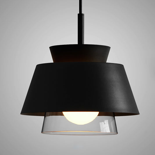 Aeyee Modern Pendant Light Fixture, Glass Hanging Light, Clean Ceiling Pendant Light for Dining Room Kitchen Island
