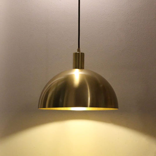Aeyee Industrial Pendant Light Fixture, Brass Hanging Light, Adjustable Length Hanging Pendant Lamp