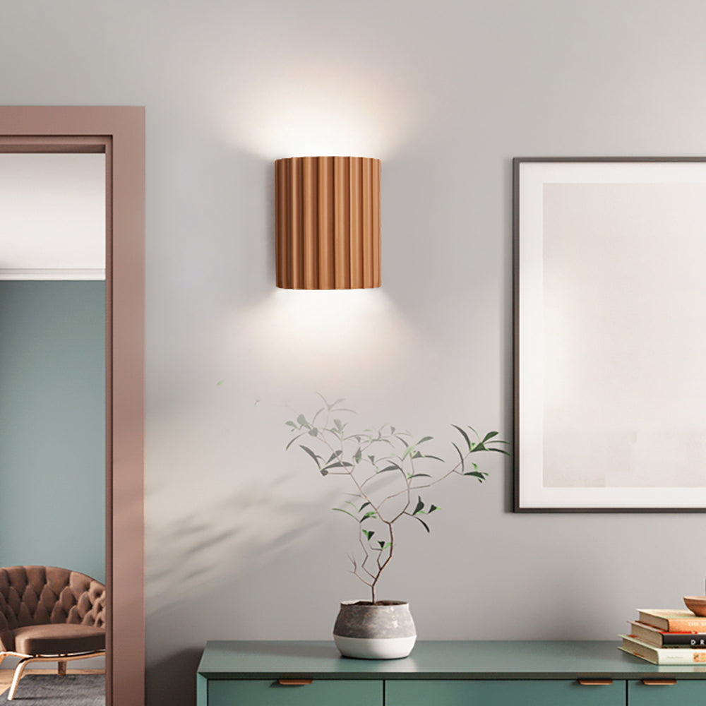 Aeyee Modern Wall Sconce, Up and Down Wall Mount Light, Cylinder Wall ...