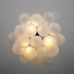 Modern Glass Chandelier - Aeyee Bubbles Ball Shape Pendant Light, 3 Lights DIY Hanging Light Fixture