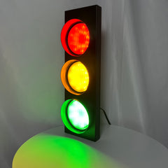 Aeyee Industrial Traffic Light Vintage Stop Light with Remote, 18.5" Fun Wall Lamp for Kids Bedroom, Office, Bar