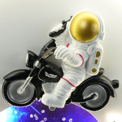 Aeyee Astronaut Ceiling Light Fixtures, Cool Kids Room Round Ceiling Light, Modern Motorcycle LED Ceiling Lamp for Kid's Bedroom Nursery