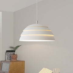 Aeyee Industrial Pendant Light Fixture, Dome Shaped Hanging Light, Adjustable Multilayered Ceiling Pendant Light