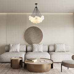 Modern Glass Chandelier - Aeyee Bubbles Ball Shape Pendant Light, 3 Lights DIY Hanging Light Fixture