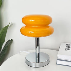 Aeyee Contemporary Glass Table Lamp, Cute Bedside Lamp, Girl's Elegant Night Light for Bedroom Nightstand