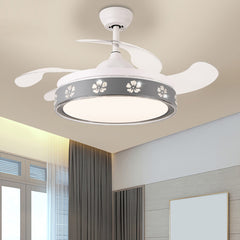 Aeyee Flower Ceiling Fan with Lights and Remote Control, 42" LED Ceiling Fan, Reversible Fan Chandeliers for Bedroom Kitchen