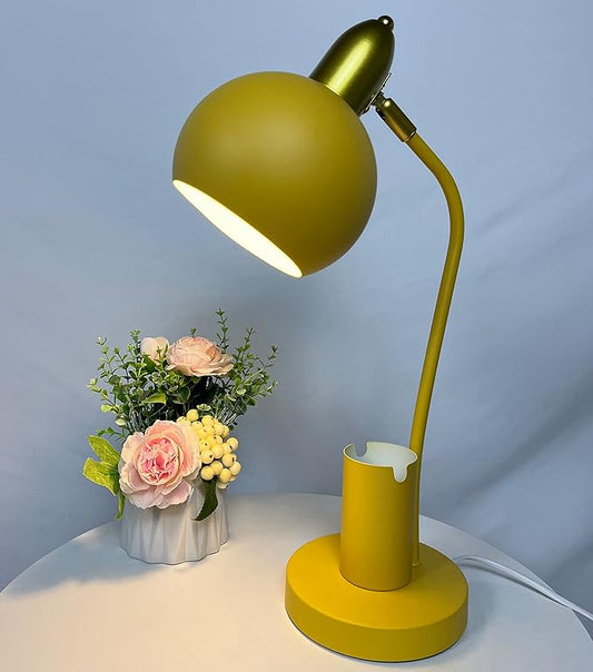 Aeyee Colorful Reading Light, Small Table Lamp with Pen Holder, Adjustable Desk Lamp for Bedroom Dorm Room Nightstand