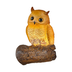 Aeyee Owl Wall Sconce, Fun Wall Light, Small Resin Wall Lamp, Decorative Wall Mount Lamp for Garden, Stairway, Corridor