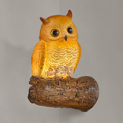 Aeyee Owl Wall Sconce, Fun Wall Light, Small Resin Wall Lamp, Decorative Wall Mount Lamp for Garden, Stairway, Corridor