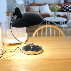 Aeyee Adjustable Arc Table Lamp Modern Reading Lamp Elegant Bedside Lamp Dome Nightstand Lamp Creative Metal Desk Lamp for Study Room Bedroom