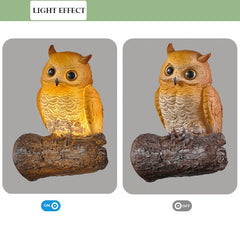 Aeyee Owl Wall Sconce, Fun Wall Light, Small Resin Wall Lamp, Decorative Wall Mount Lamp for Garden, Stairway, Corridor