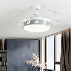 Aeyee Flower Ceiling Fan with Lights and Remote Control, 42" LED Ceiling Fan, Reversible Fan Chandeliers for Bedroom Kitchen