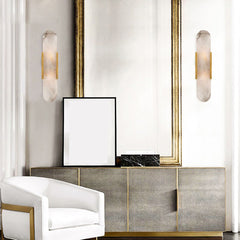 Aeyee Marble Wall Sconce, Modern Wall Mounted Lamp, Clean Design Wall Light for Stairway Bedroom