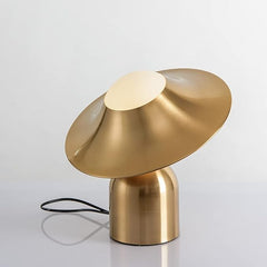 Aeyee Hat Shaped Bedside Lamp, Metal Base Table Lamp with Glass Shade, Cartoon Globe Night Light for Bedroom Reading Nightstand