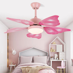 Aeyee Butterfly Wings Shape Ceiling Fan with Lights and Remote Control, 42" LED Ceiling Fan, Reversible Fan Light for Kids' Room Nursery