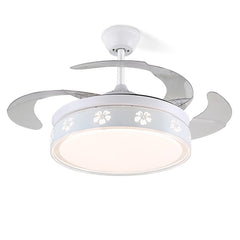 Aeyee Flower Ceiling Fan with Lights and Remote Control, 42" LED Ceiling Fan, Reversible Fan Chandeliers for Bedroom Kitchen