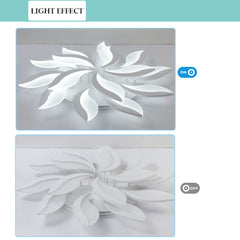 Aeyee Petal Flush Mount Ceiling Light, LED Dimmable Ceiling Light, Modern Flower Ceiling Lamp Fixture for Living Rooms, Dining Room