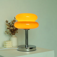 Aeyee Contemporary Glass Table Lamp, Cute Bedside Lamp, Girl's Elegant Night Light for Bedroom Nightstand
