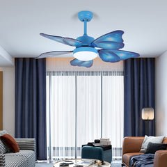 Aeyee Butterfly Wings Shape Ceiling Fan with Lights and Remote Control, 42" LED Ceiling Fan, Reversible Fan Light for Kids' Room Nursery