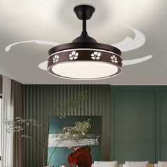 Aeyee Flower Ceiling Fan with Lights and Remote Control, 42" LED Ceiling Fan, Reversible Fan Chandeliers for Bedroom Kitchen