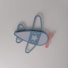 Aeyee Airplane Ceiling Light Kids, Cool Boy's Room Light, LED Cartoon Light Fixtures,Modern Kids Light with Remote Control, Dimmable