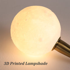 Aeyee Astronaut Table Lamp, Resin Night Light, Space Themed Table Light, Cute 3D Printed Moon Bedside Desk Lamp for Kids Bedroom, Nursery