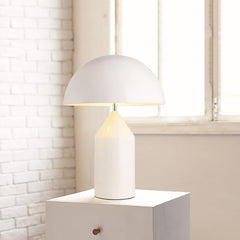 Aeyee Mushroom Bedside Lamp, Modern Table Lamp with Heavy Base, Dome Shaped Night Light, Accent Lamp for Bedroom Reading Nightstand