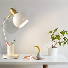 Aeyee Colorful Reading Light, Small Table Lamp with Pen Holder, Adjustable Desk Lamp for Bedroom Dorm Room Nightstand