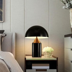 Aeyee Mushroom Bedside Lamp, Modern Table Lamp with Heavy Base, Dome Shaped Night Light, Accent Lamp for Bedroom Reading Nightstand