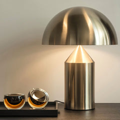 Aeyee Mushroom Bedside Lamp, Modern Table Lamp with Heavy Base, Dome Shaped Night Light, Accent Lamp for Bedroom Reading Nightstand