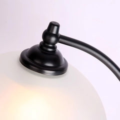 Aeyee Floral Table Lamp, Elegant Bedside Nightstand Lamps with Glass Shade, Vintage Night Light for Bedroom Living Room