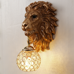 Aeyee Wall Sconce, Lion Wolf Shape Wall Sconce Lighting, Farmhouse Decorative Wall Light