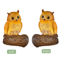 Aeyee Owl Wall Sconce, Fun Wall Light, Small Resin Wall Lamp, Decorative Wall Mount Lamp for Garden, Stairway, Corridor