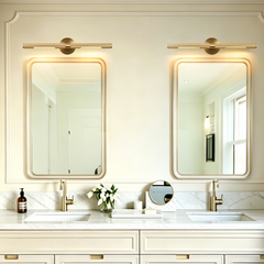 Aeyee Mid-Century Brass Picture Light Hardwired Art Light Rotatable Wall Sconce Elegant Gallery Bathroom Picture Light Art Deco Wall Lightfor Prints and Paintings, Bulbs Included